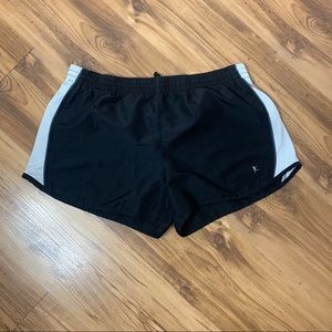 Black athletic shorts